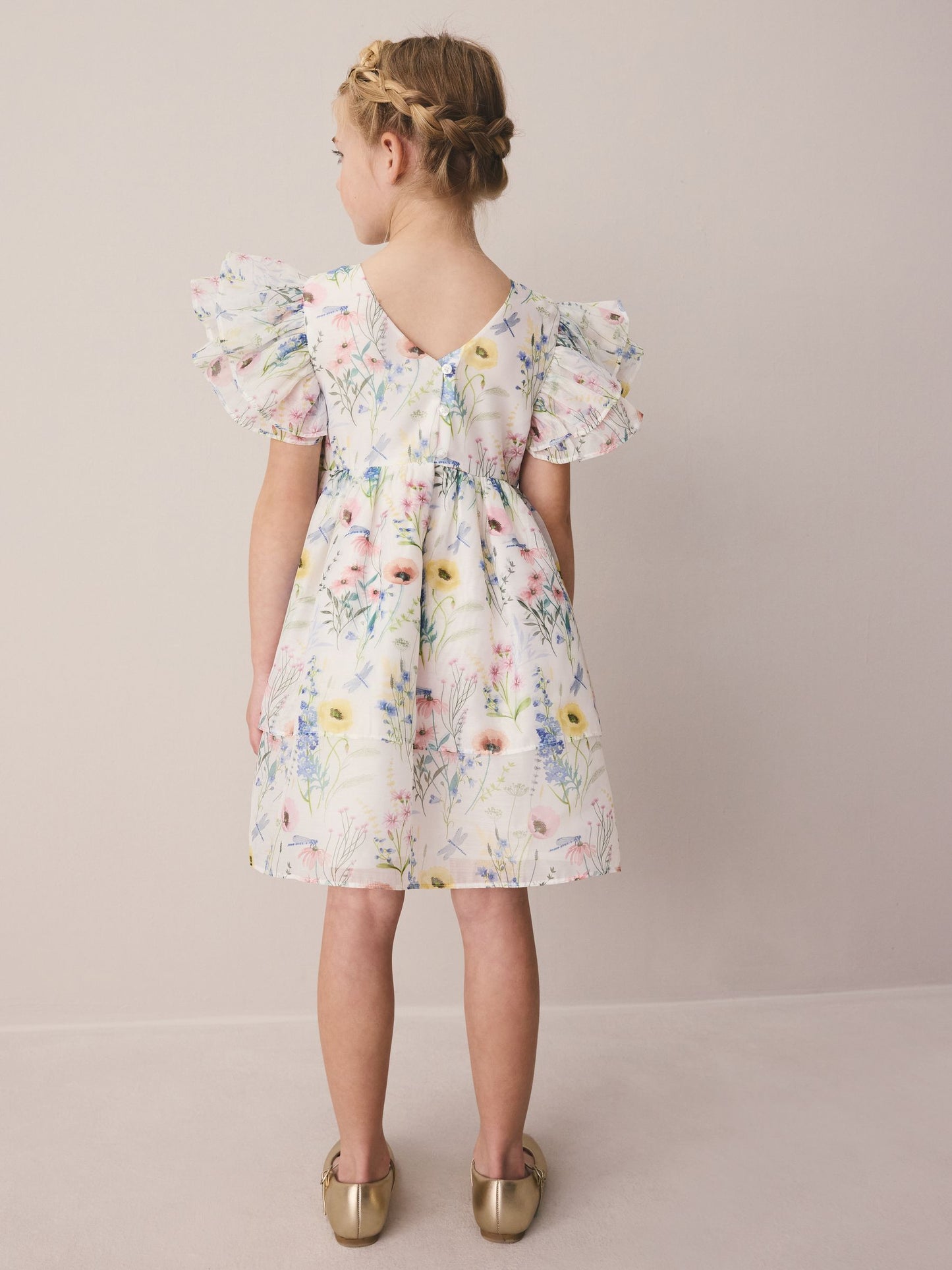 Laura Ashley Multi Alford Meadow Petal Flower Bridemaid Dress image 3