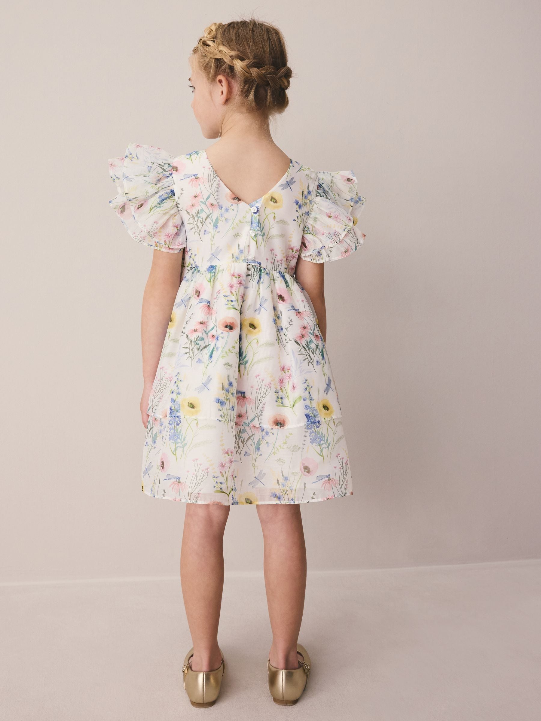 Laura Ashley Multi Alford Meadow Petal Flower Bridemaid Dress image 3