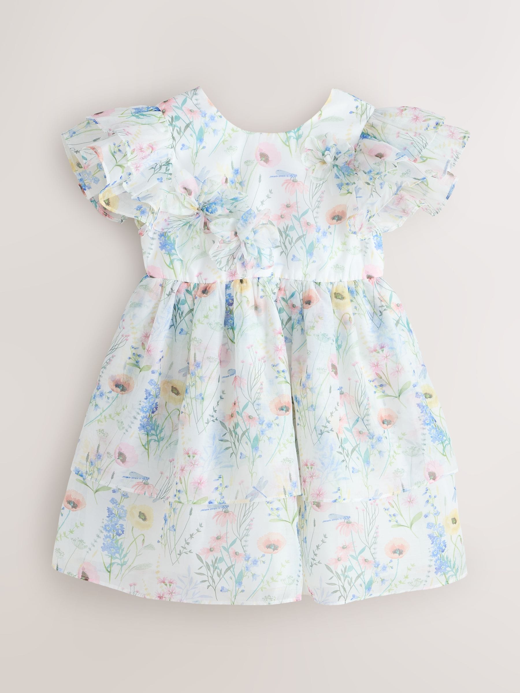 Laura Ashley Multi Alford Meadow Petal Flower Bridemaid Dress image 6