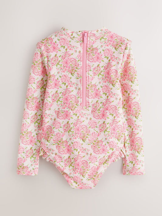 Dsiney Kidz - Laura Ashley Pink Lillith Frill Detail Swimsuit image 2