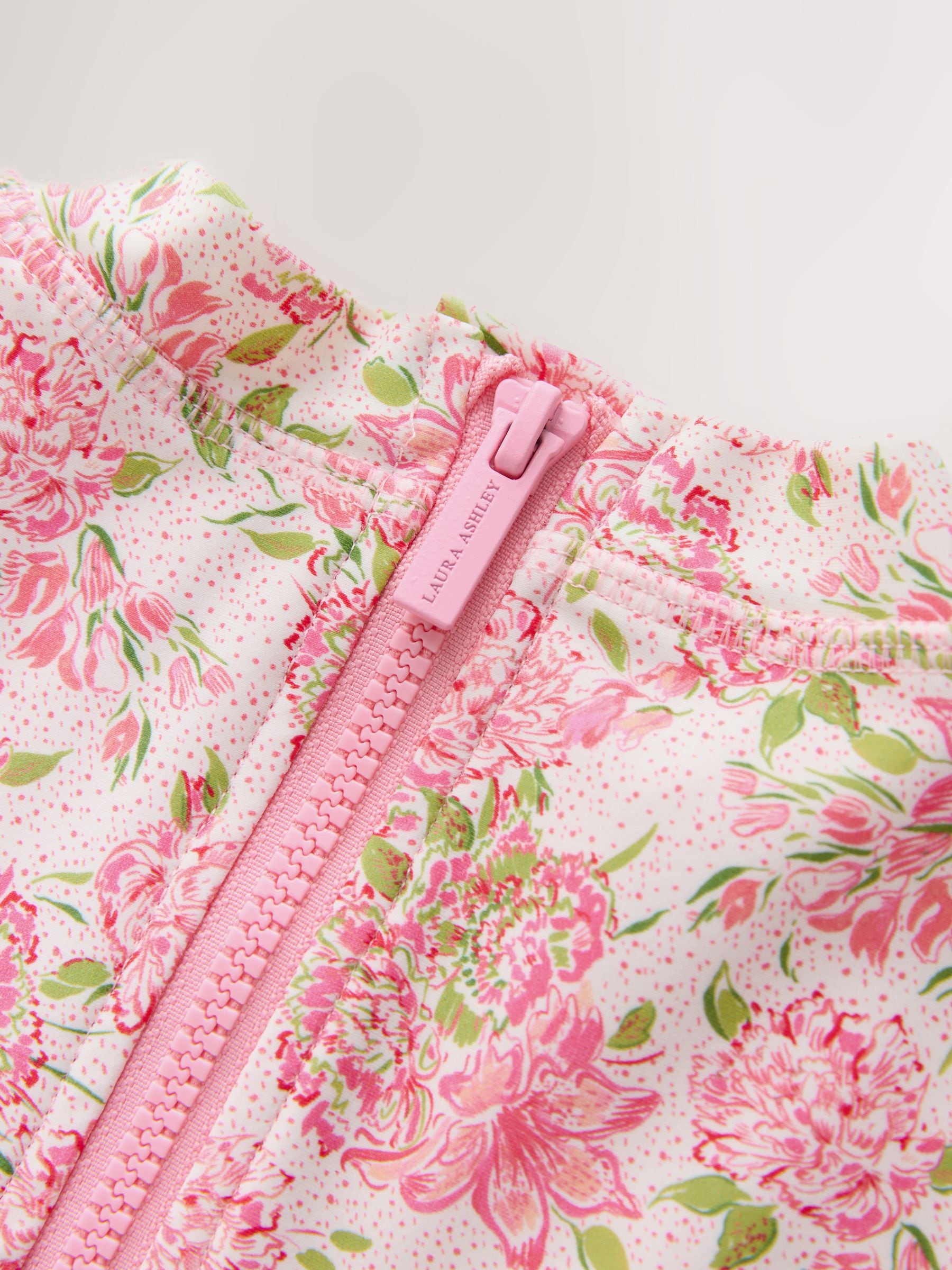 Laura Ashley Pink Lillith Frill Detail Swimsuit image 4