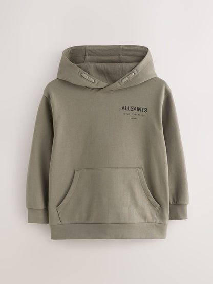 Dsiney Kidz - smALLSAINTS Khaki Green Oversized Underground Pullover Hoodie image 10