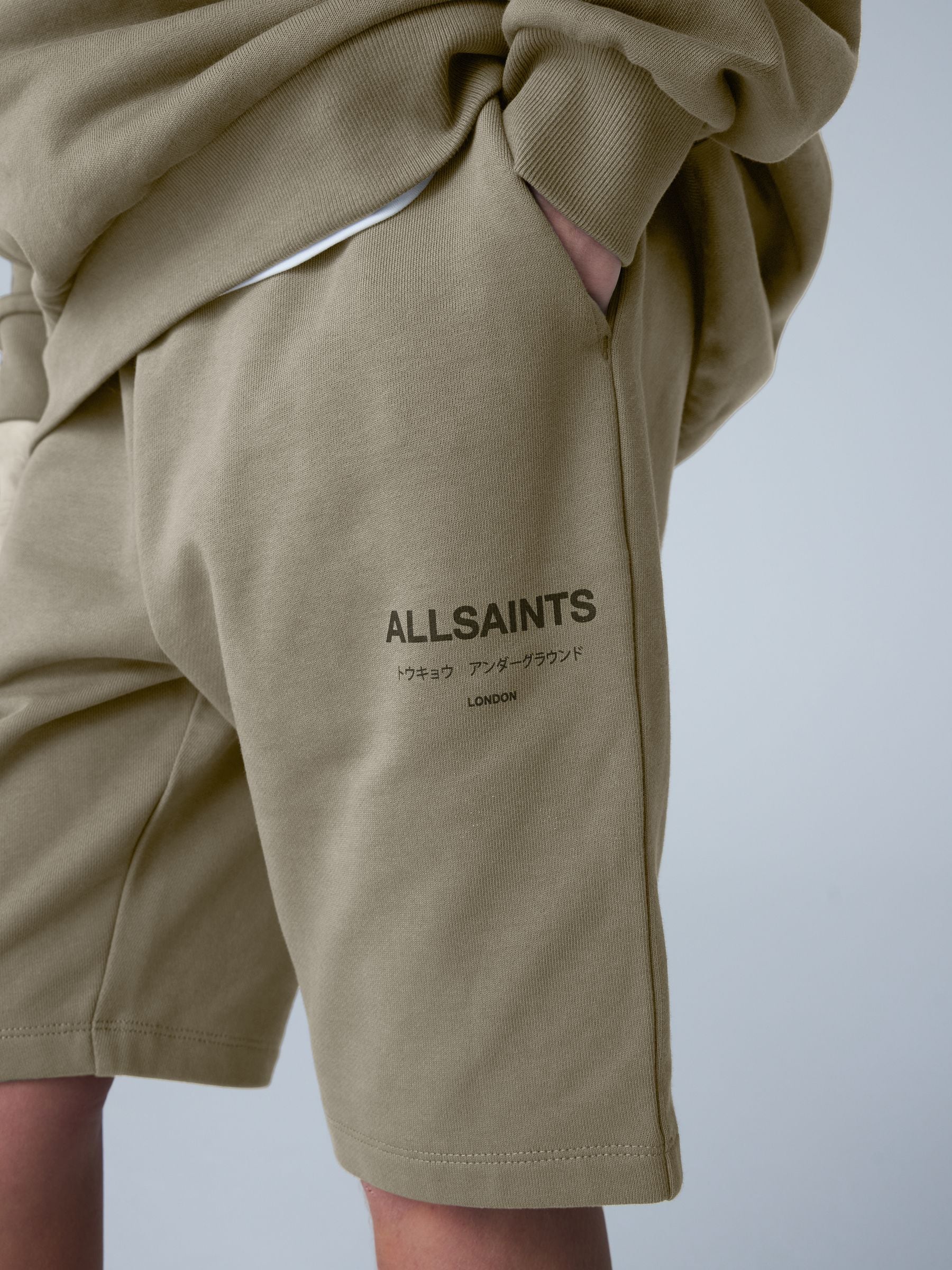 Dsiney Kidz - smALLSAINTS Khaki Green Oversized Underground Pullover Hoodie image 7