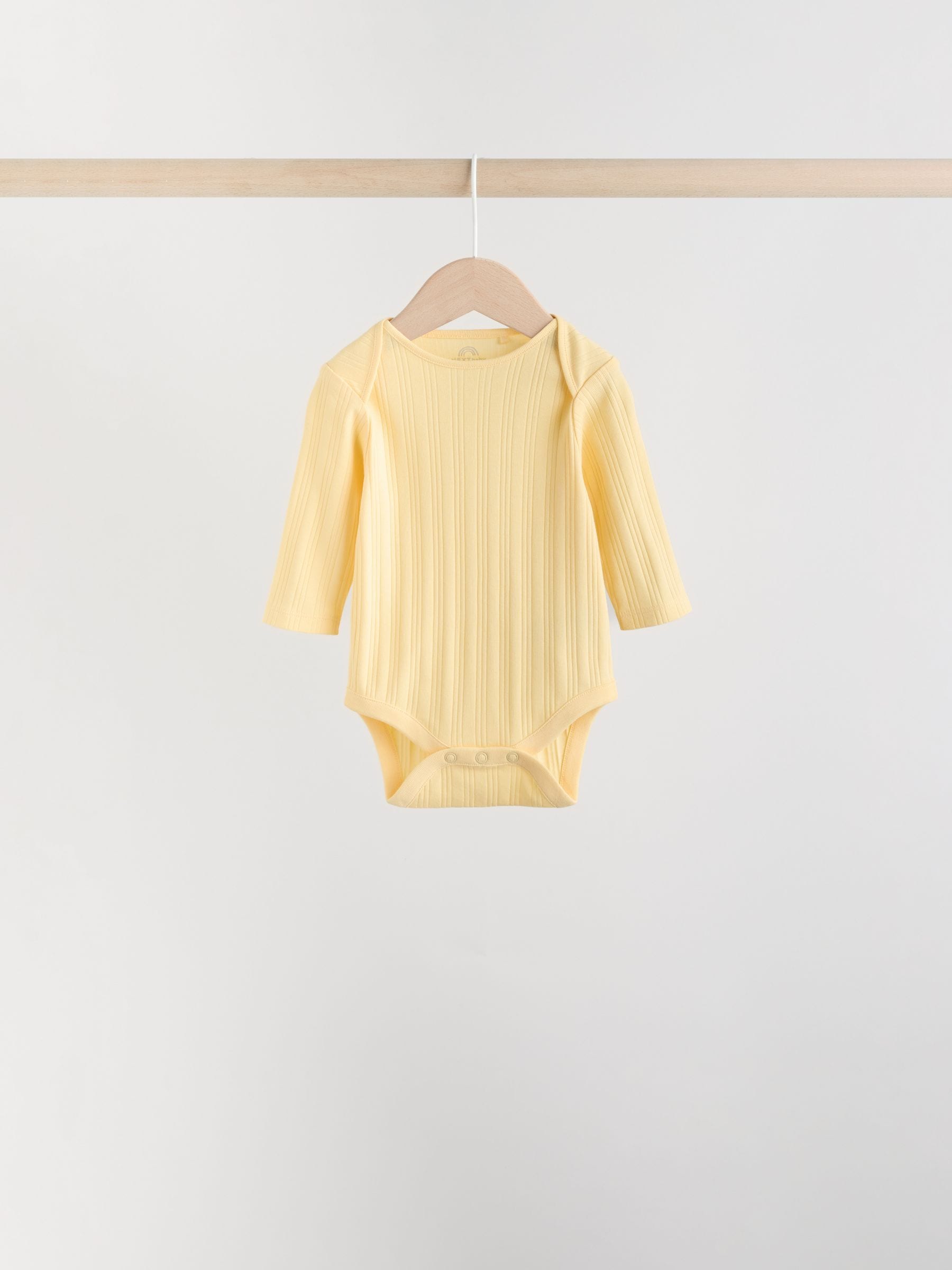 Multi 5 Pack Long Sleeve Baby Bodysuits image 4