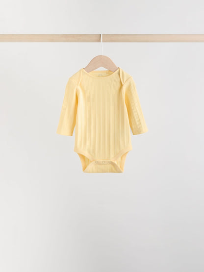 Multi 5 Pack Long Sleeve Baby Bodysuits image 4