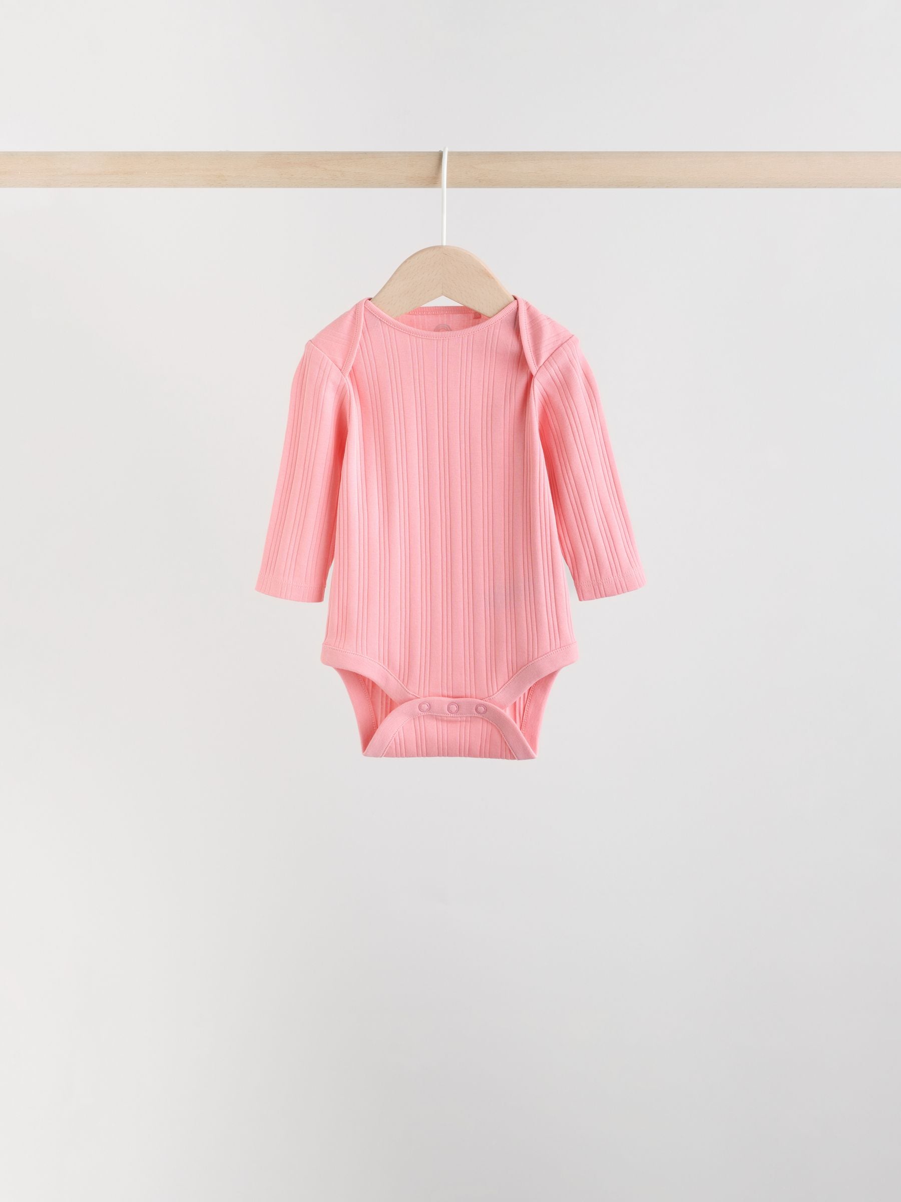 Multi 5 Pack Long Sleeve Baby Bodysuits image 6