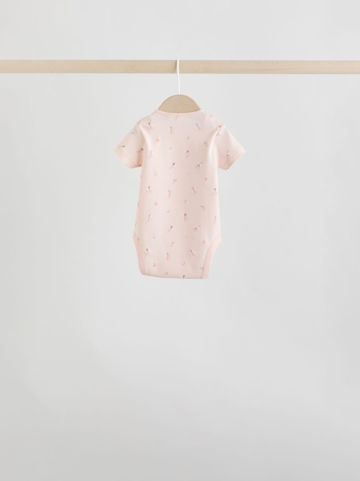 Pink 7 Pack Short Sleeve Baby Bodysuit image 10