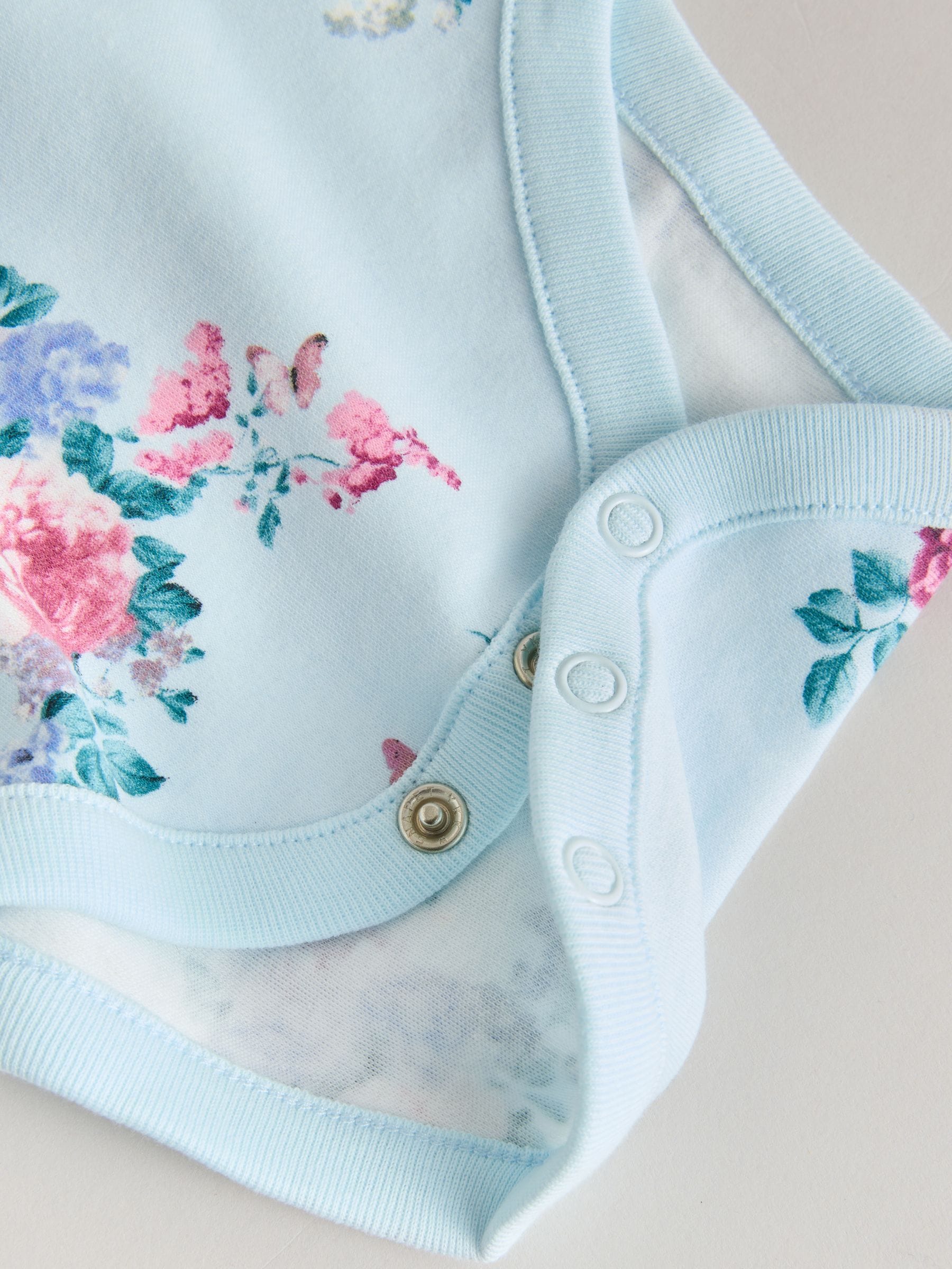 Multi Baby Short Sleeve Bodysuits 5 Pack image 3