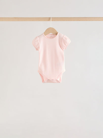 Multi Baby Short Sleeve Bodysuits 5 Pack image 9