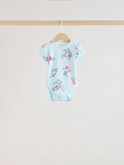Multi Baby Short Sleeve Bodysuits 5 Pack image 10