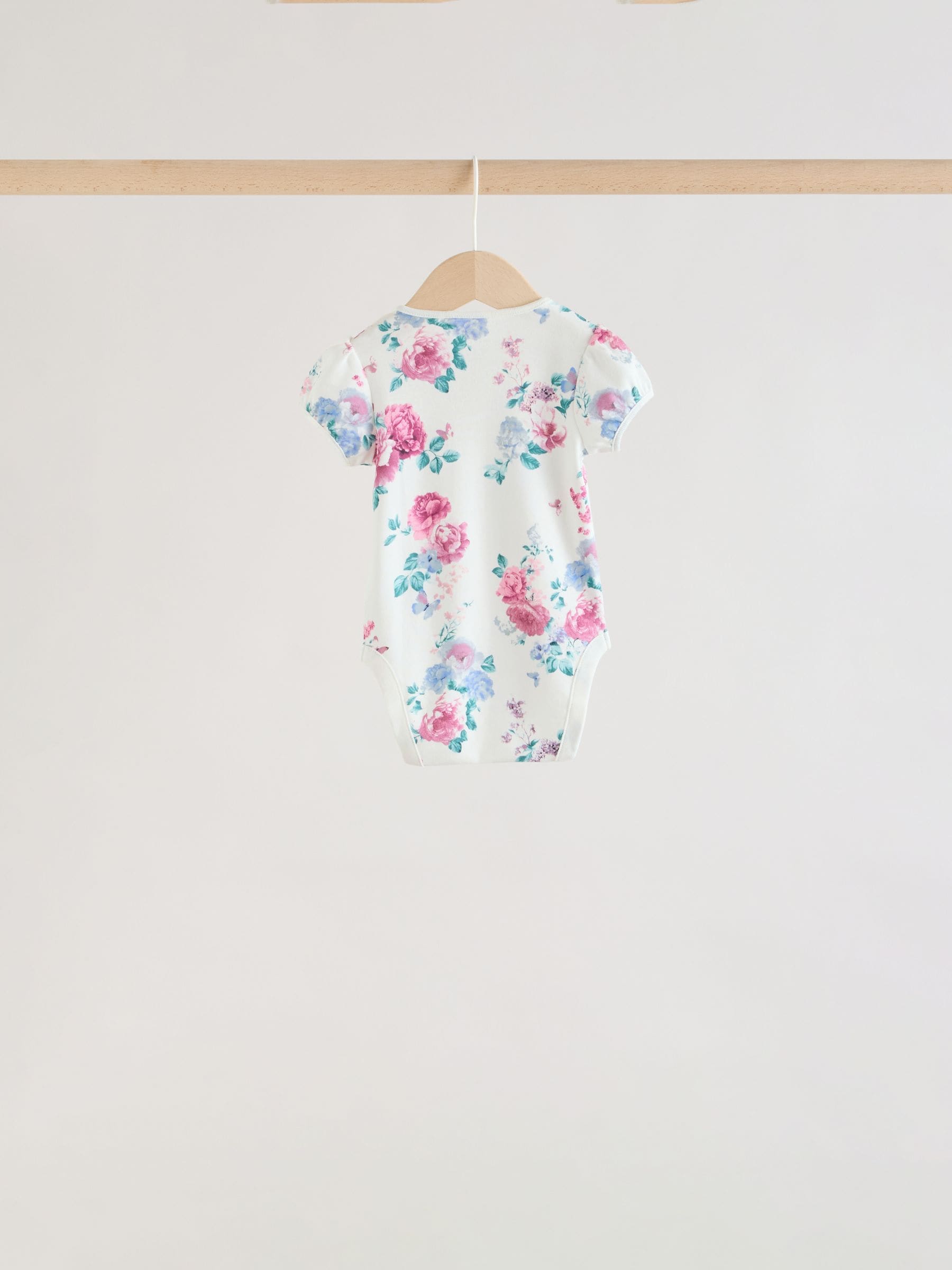 Multi Baby Short Sleeve Bodysuits 5 Pack image 8