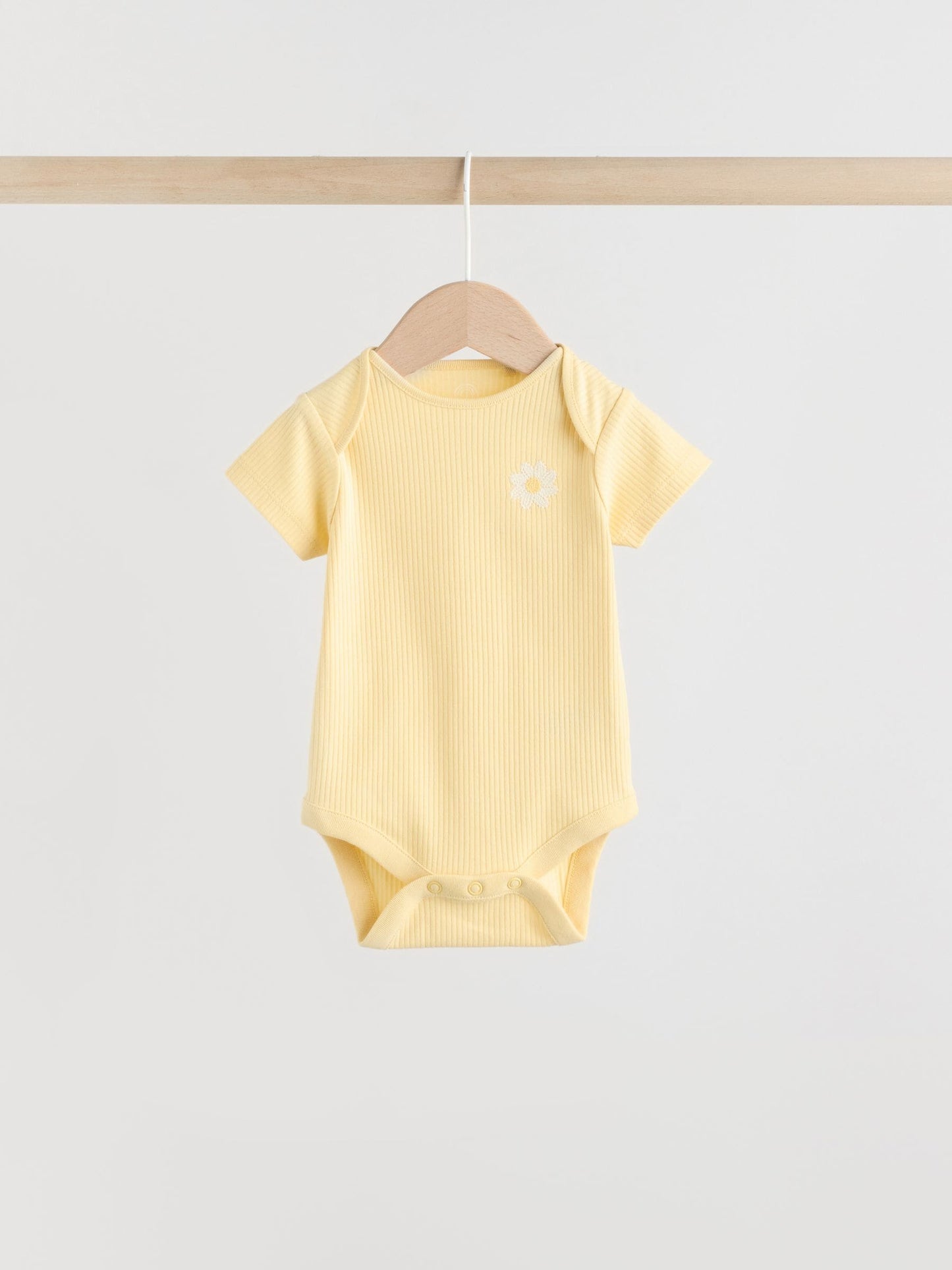 Yellow Lemons 5 Pack Short Sleeve Baby Bodysuits image 6