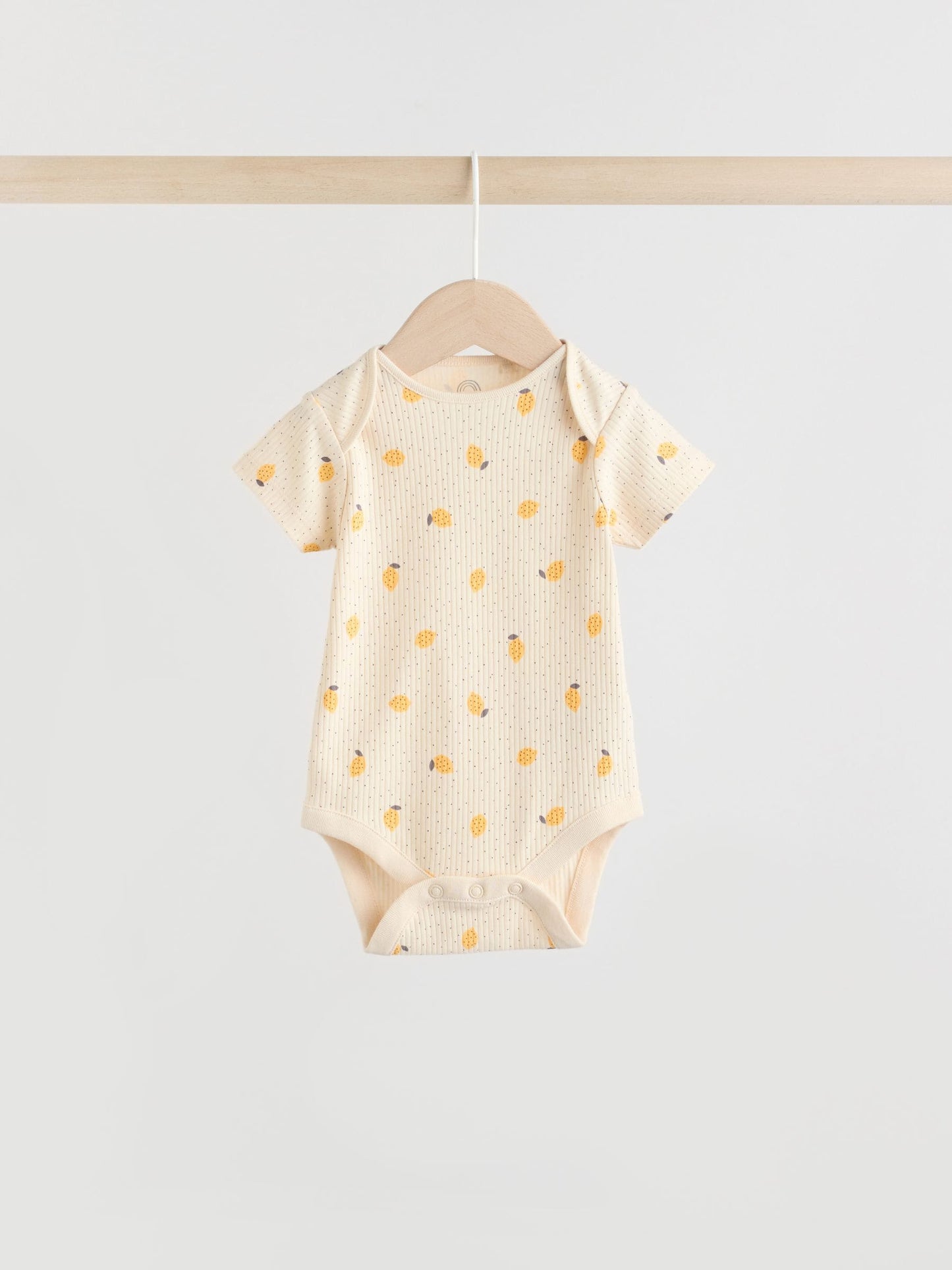 Yellow Lemons 5 Pack Short Sleeve Baby Bodysuits image 7