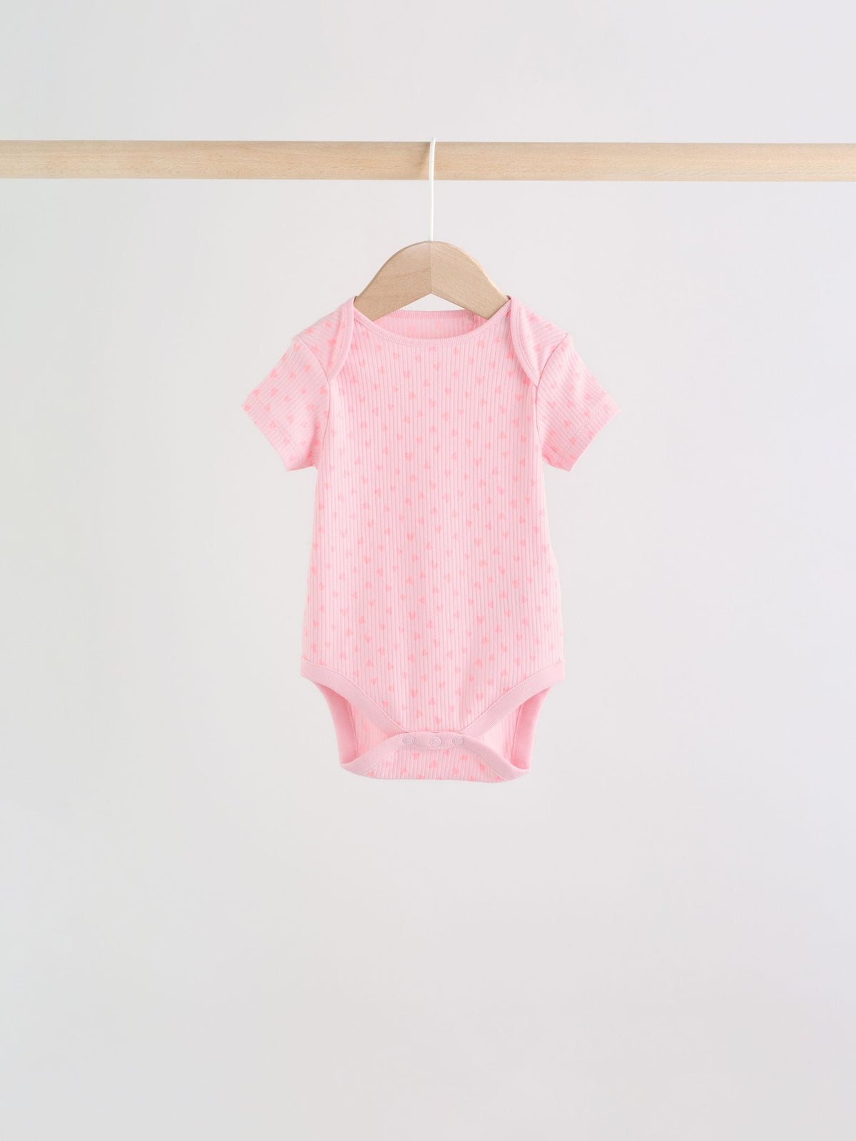 Dsiney Kidz - Fluro Pink Baby Short Sleeve Bodysuits 5 Pack image 4