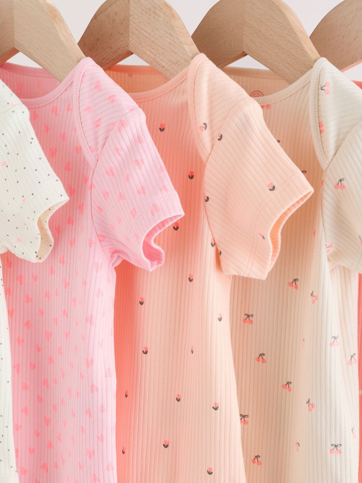 Dsiney Kidz - Fluro Pink Baby Short Sleeve Bodysuits 5 Pack image 9