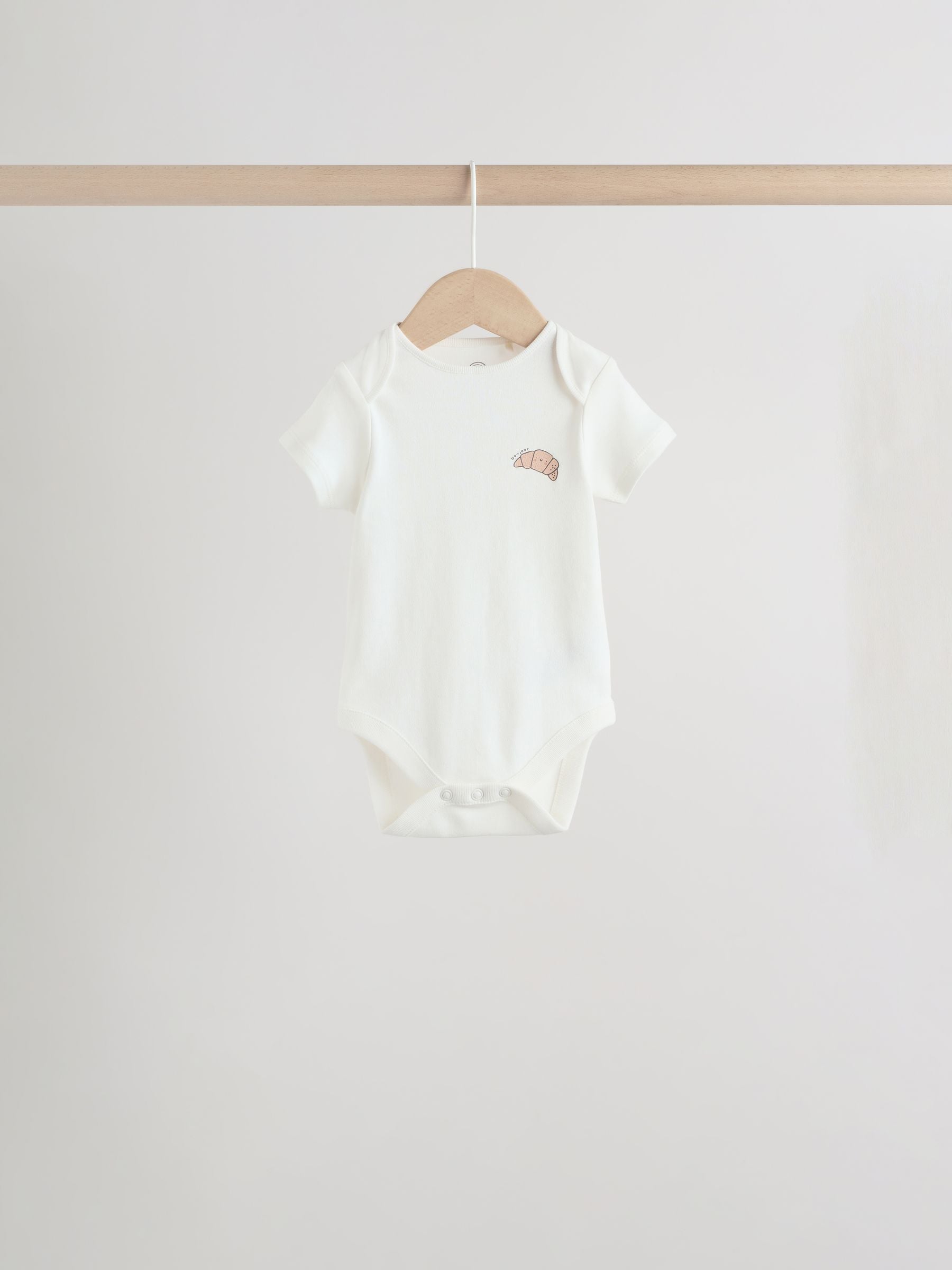 Blue 5 Pack Short Sleeve Baby Bodysuits image 6