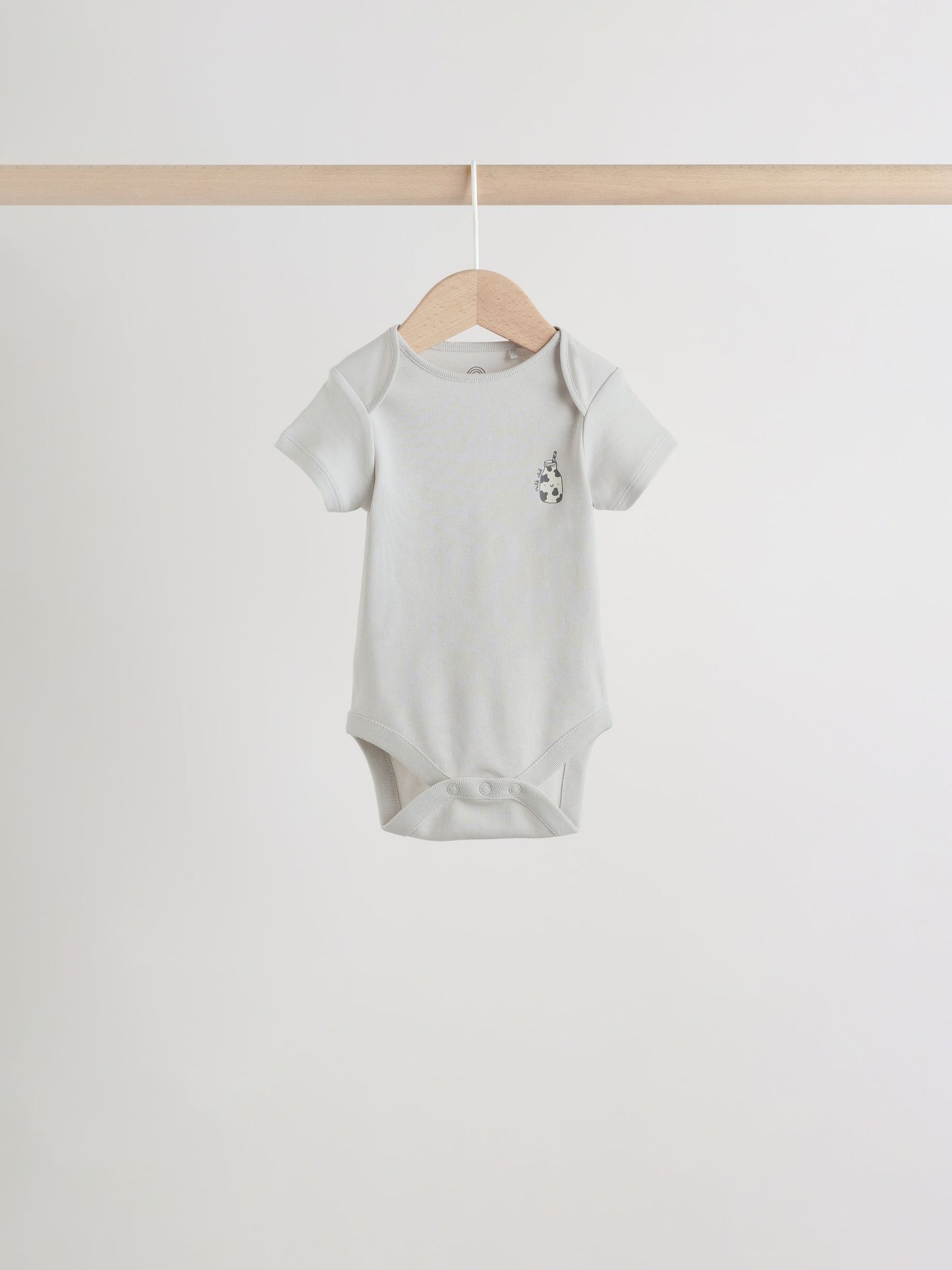 Blue 5 Pack Short Sleeve Baby Bodysuits image 9
