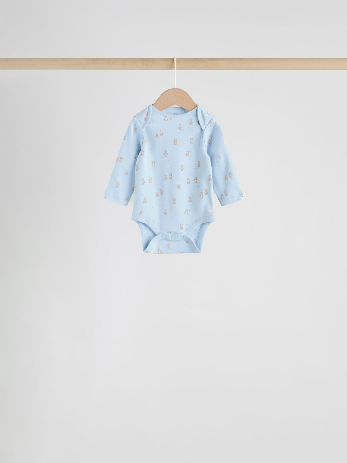 Dsiney Kidz - Blue 7 Pack Long Sleeved Baby Bear Bodysuit image 3