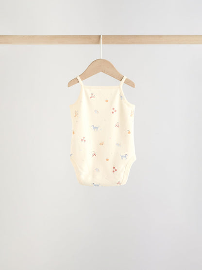 Multi Vest Baby Bodysuits 5 Pack image 4