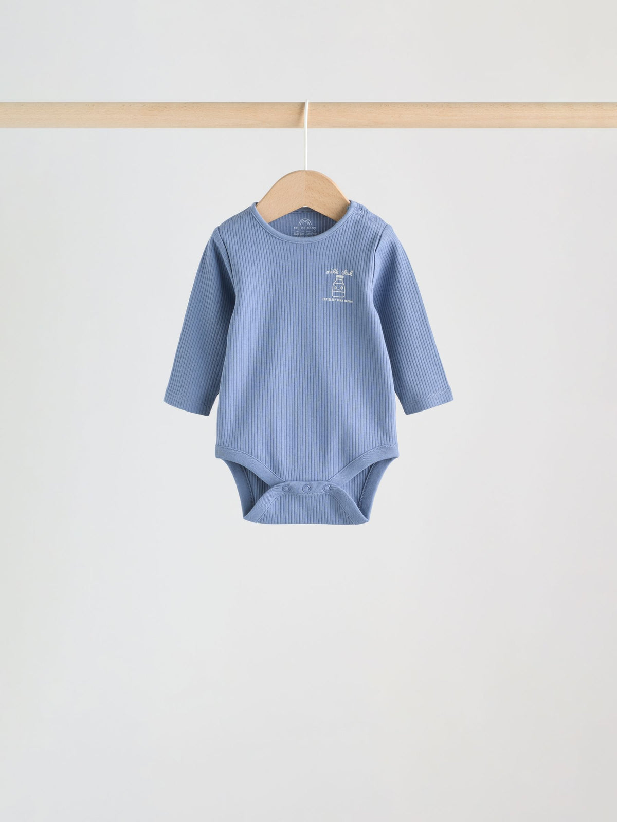 Dsiney Kidz - Blue Long Sleeve Long Sleeve Baby Bodysuits 5 Pack image 2