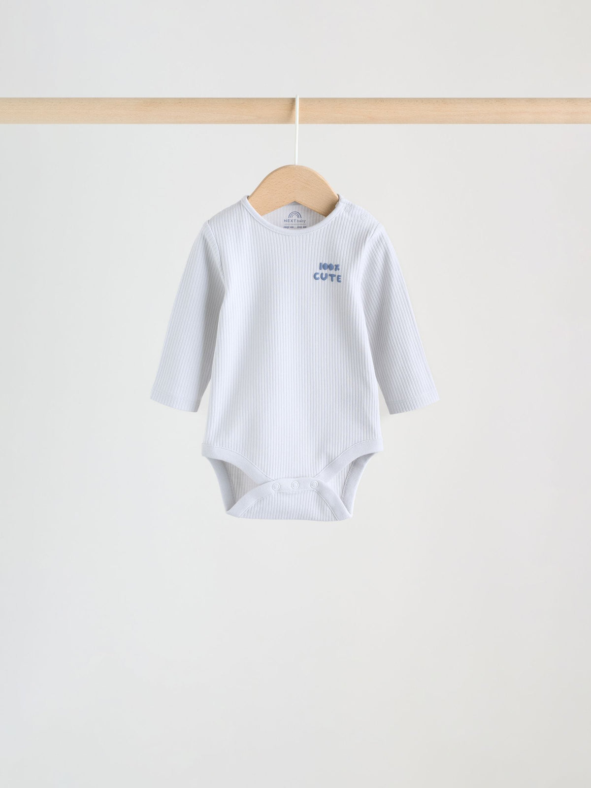 Dsiney Kidz - Blue Long Sleeve Long Sleeve Baby Bodysuits 5 Pack image 6