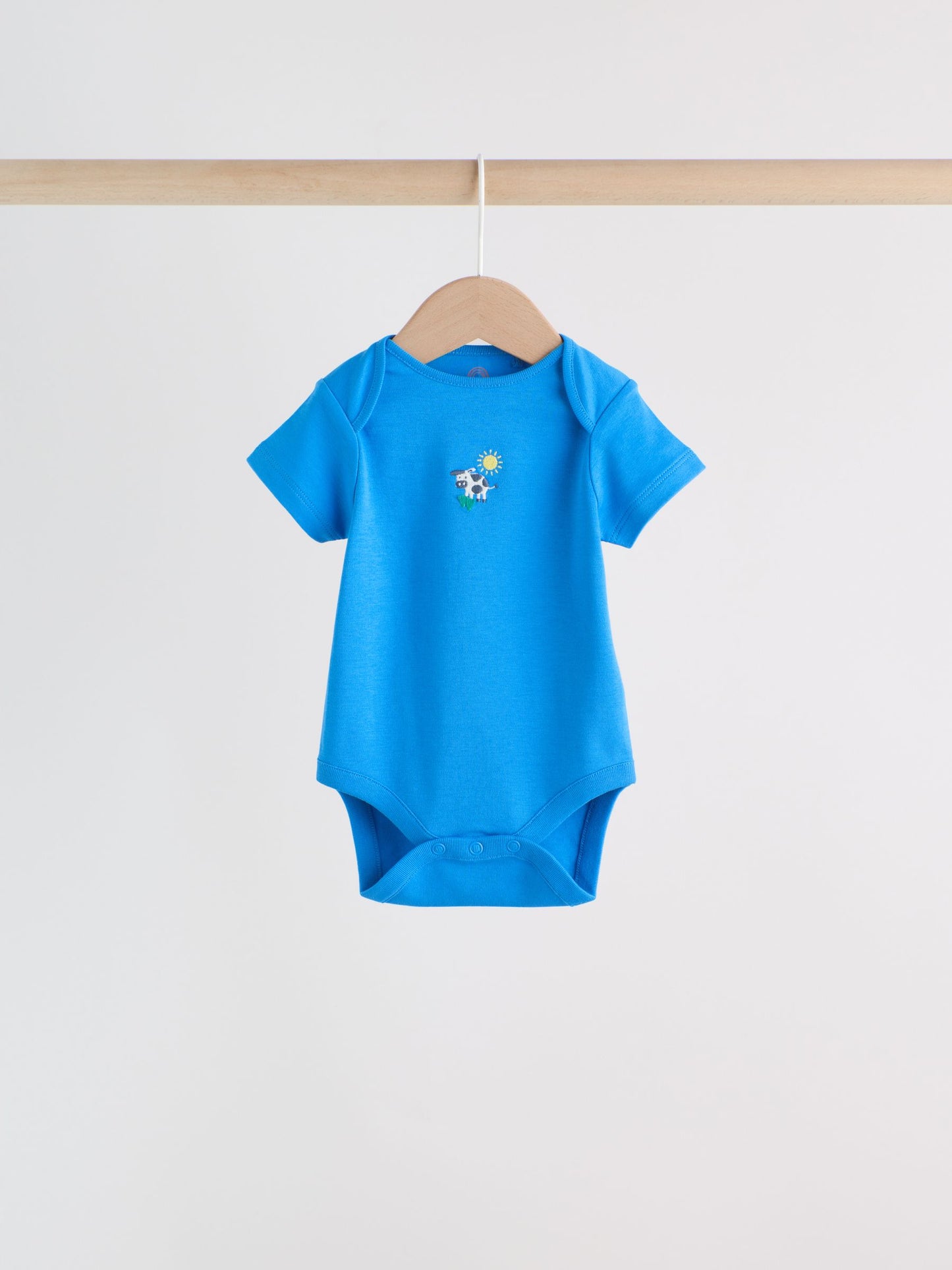 Green Farm 5 Pack Short Sleeve Baby Bodysuits image 5