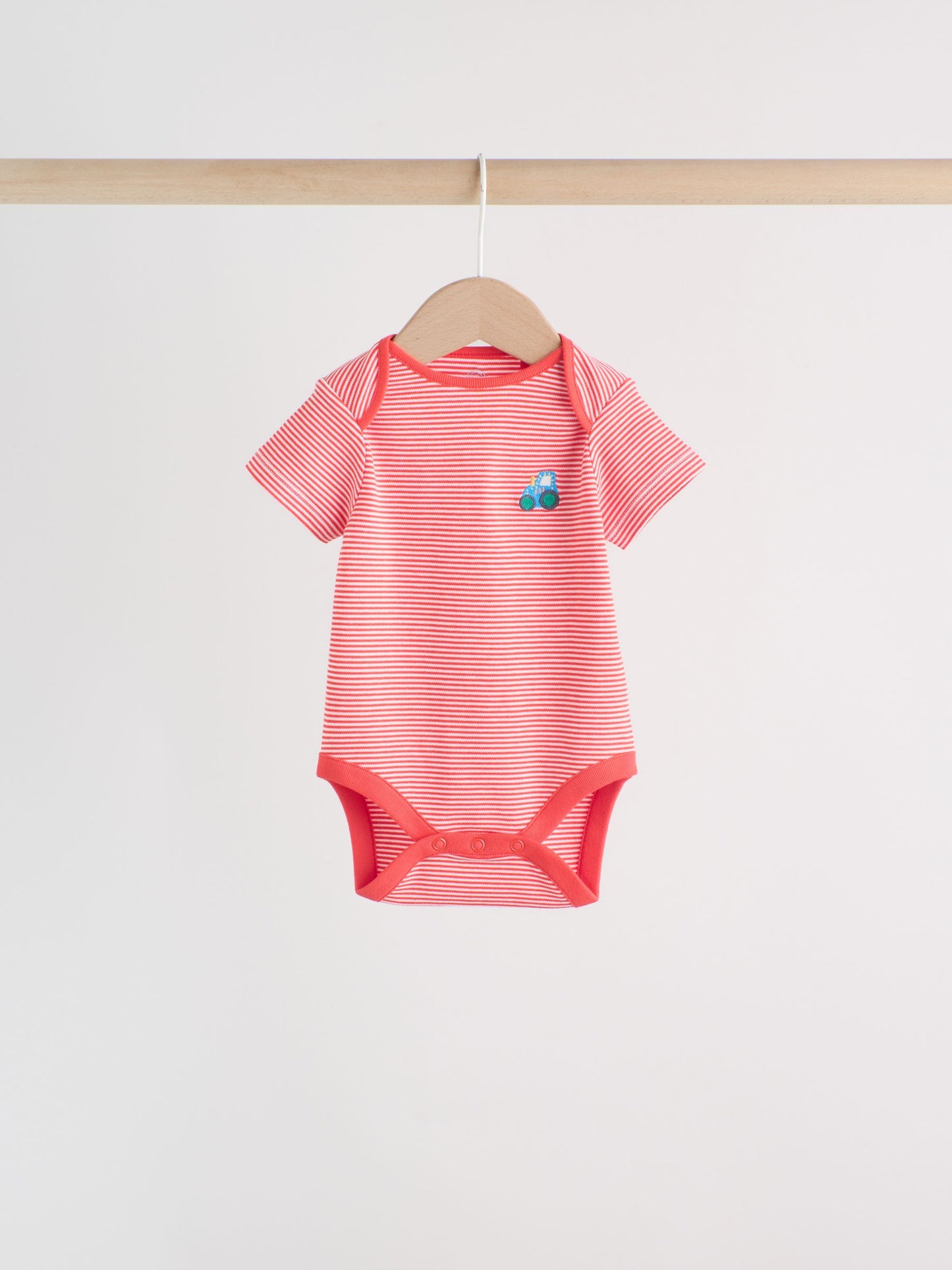 Green Farm 5 Pack Short Sleeve Baby Bodysuits image 6