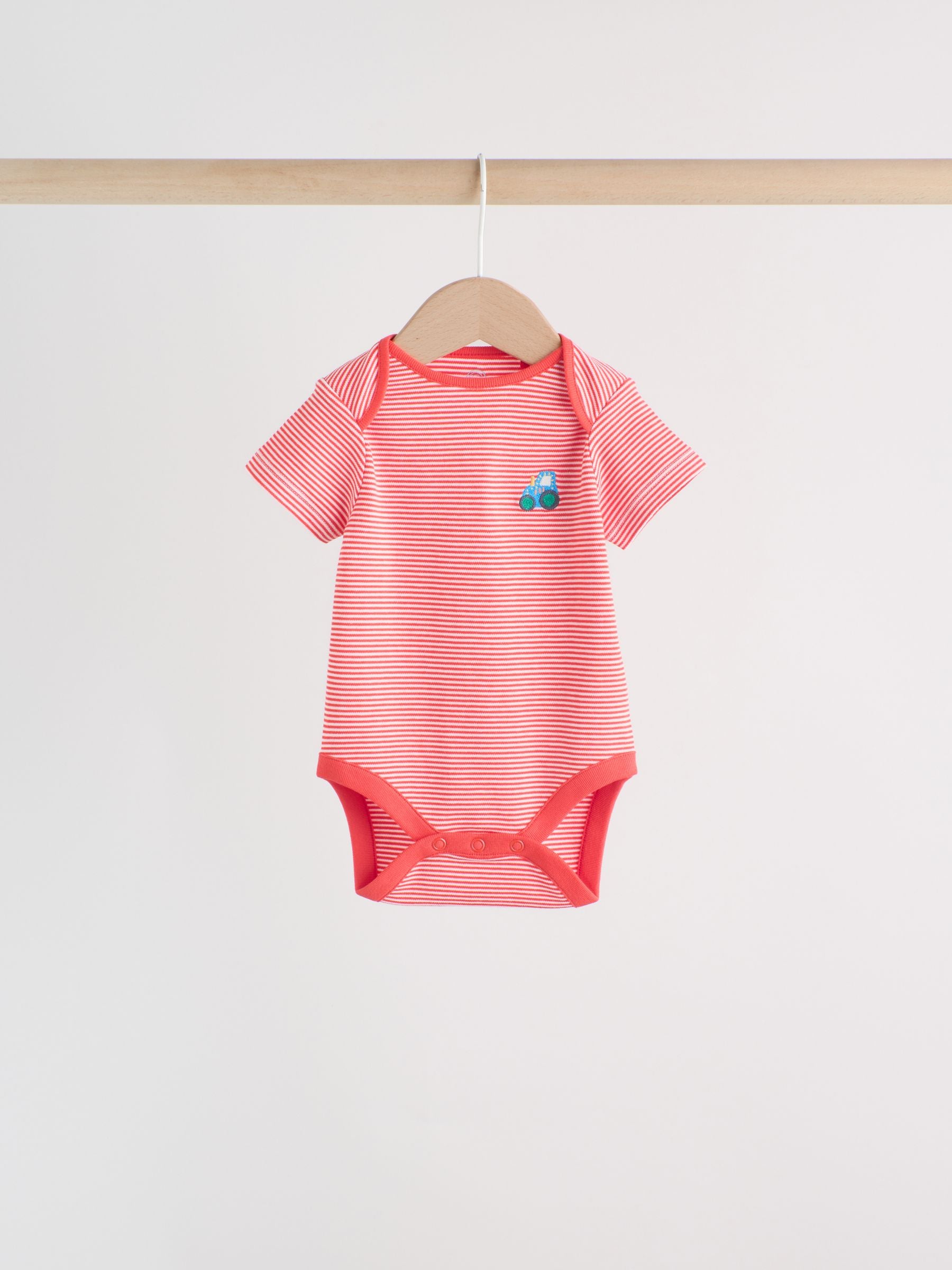 Green Farm 5 Pack Short Sleeve Baby Bodysuits image 6