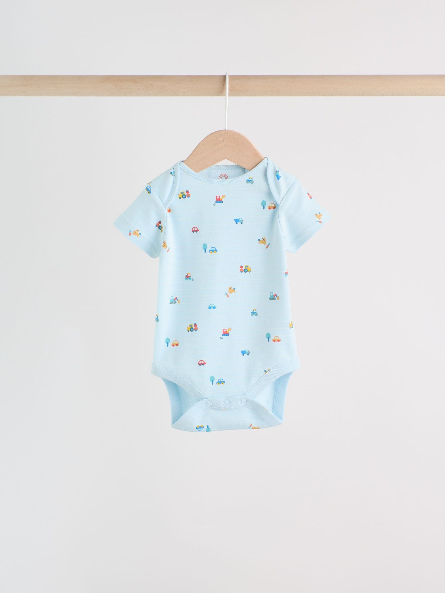 Green Farm 5 Pack Short Sleeve Baby Bodysuits image 7