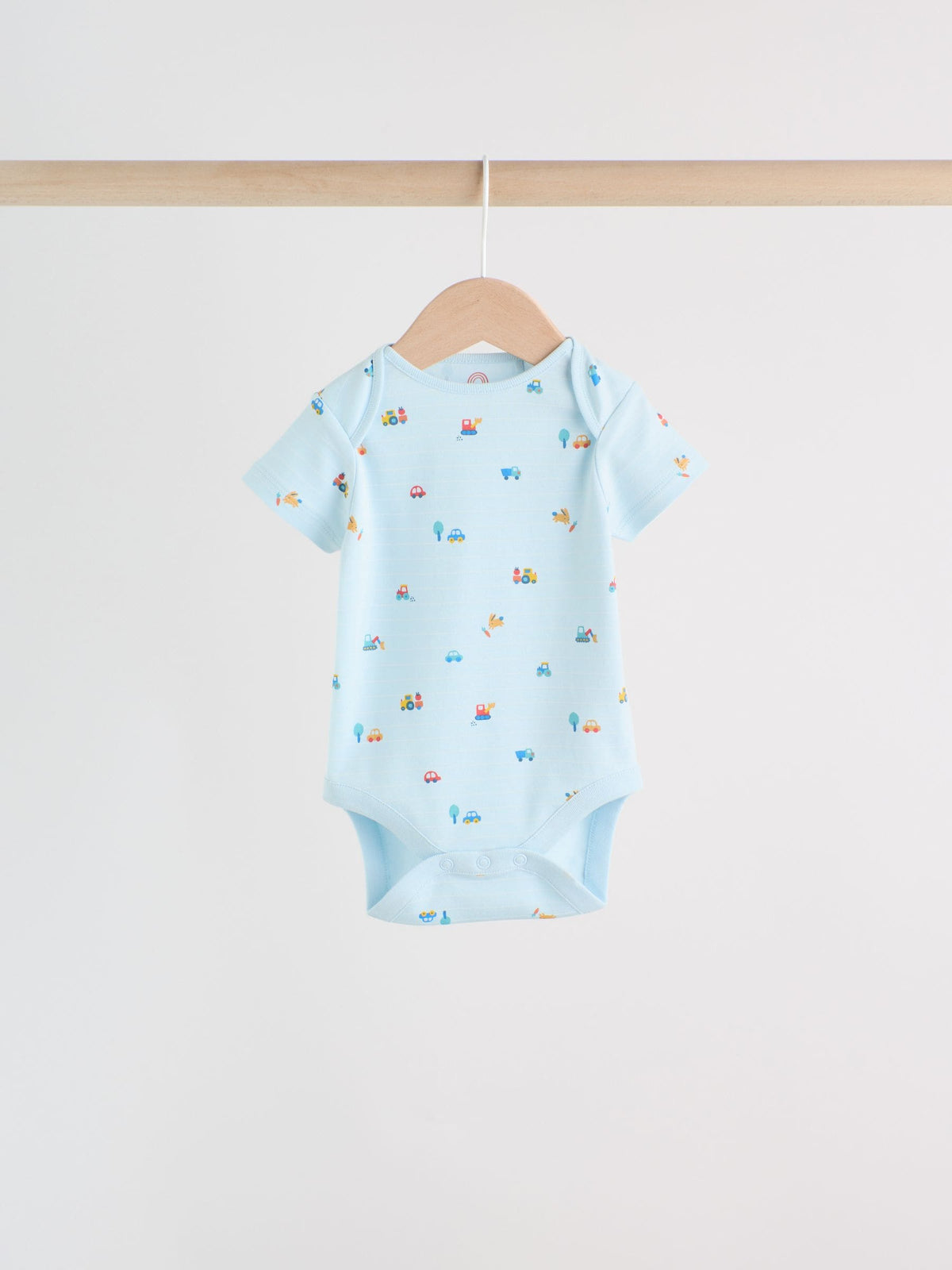 Dsiney Kidz - Green Farm 5 Pack Short Sleeve Baby Bodysuits image 7