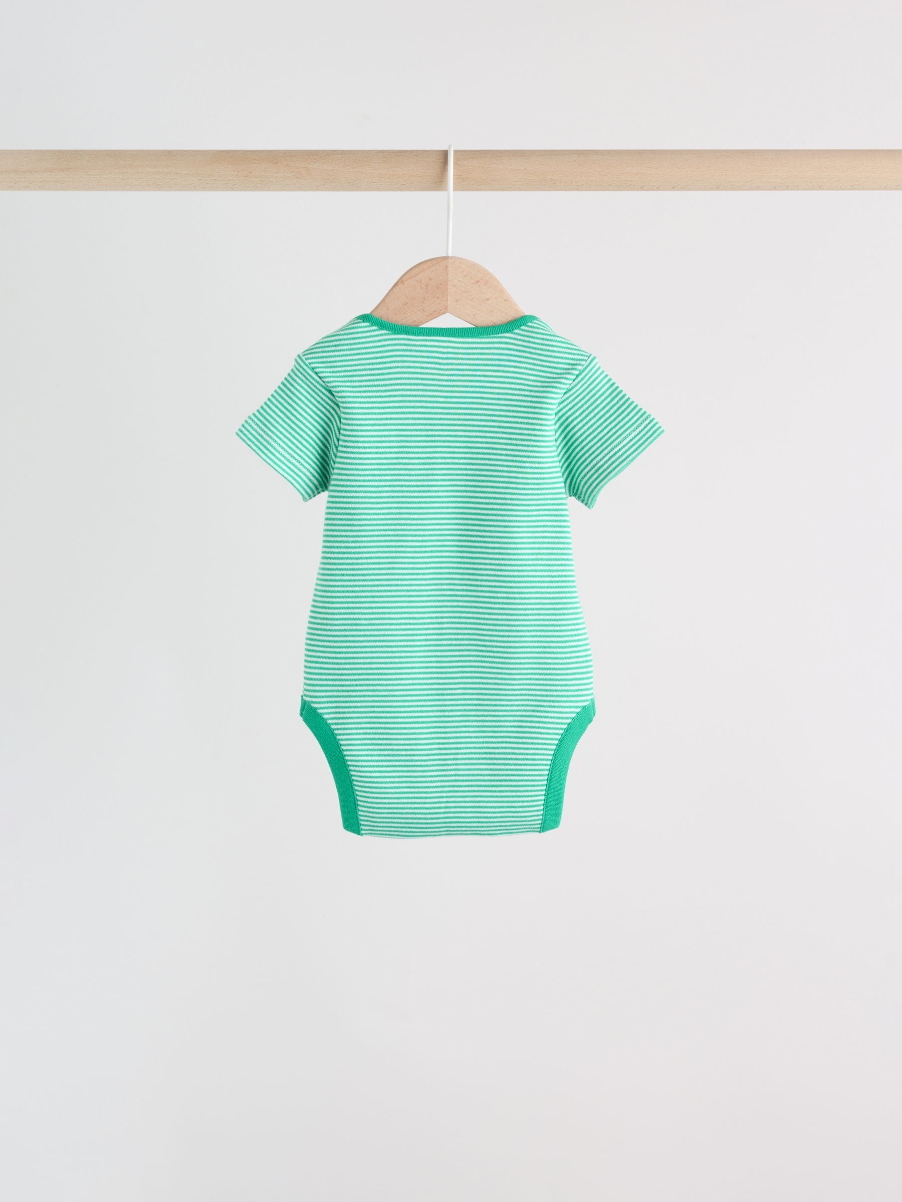 Green Farm 5 Pack Short Sleeve Baby Bodysuits image 8