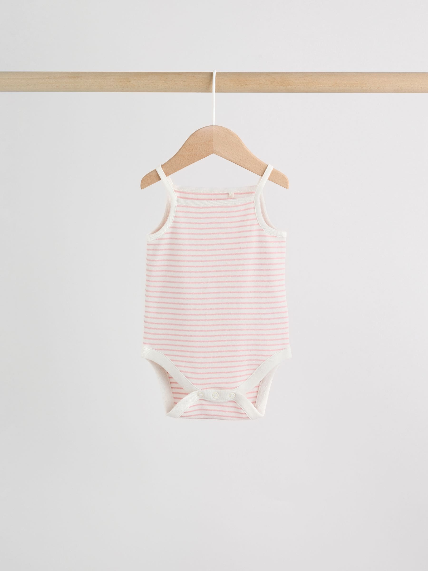 Pink Vest Baby Bodysuits 5 Pack image 5