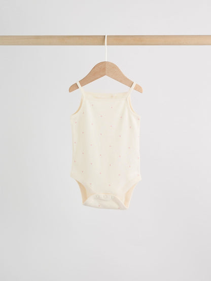 Pink Vest Baby Bodysuits 5 Pack image 6