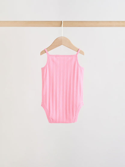Multi Vest Baby Bodysuits 5 Pack image 4