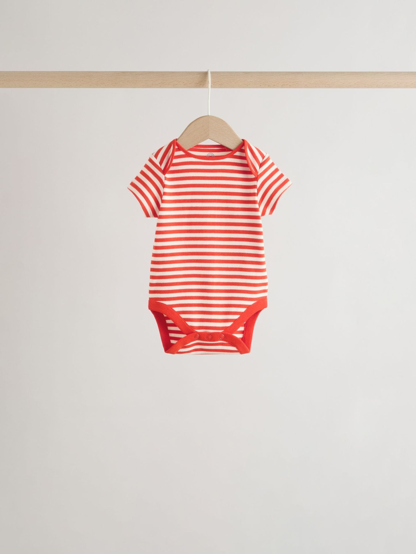 Blue Short Sleeve Baby Bodysuits 5 Pack image 8