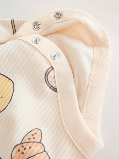 Neutral Short Sleeve Baby Bodysuits 5 Pack image 5