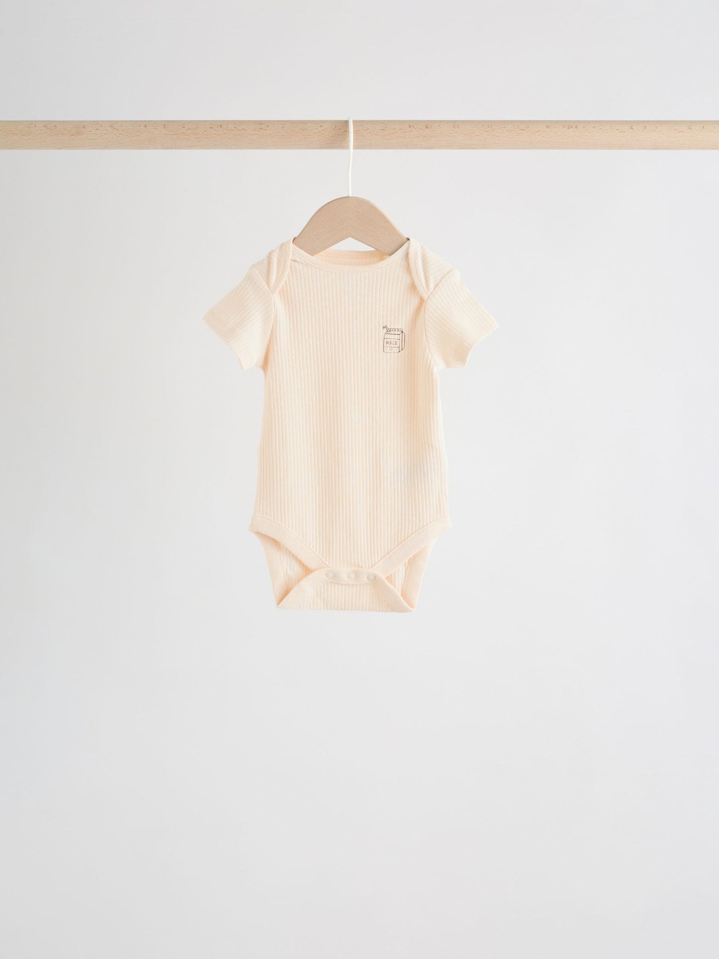Neutral Short Sleeve Baby Bodysuits 5 Pack image 9