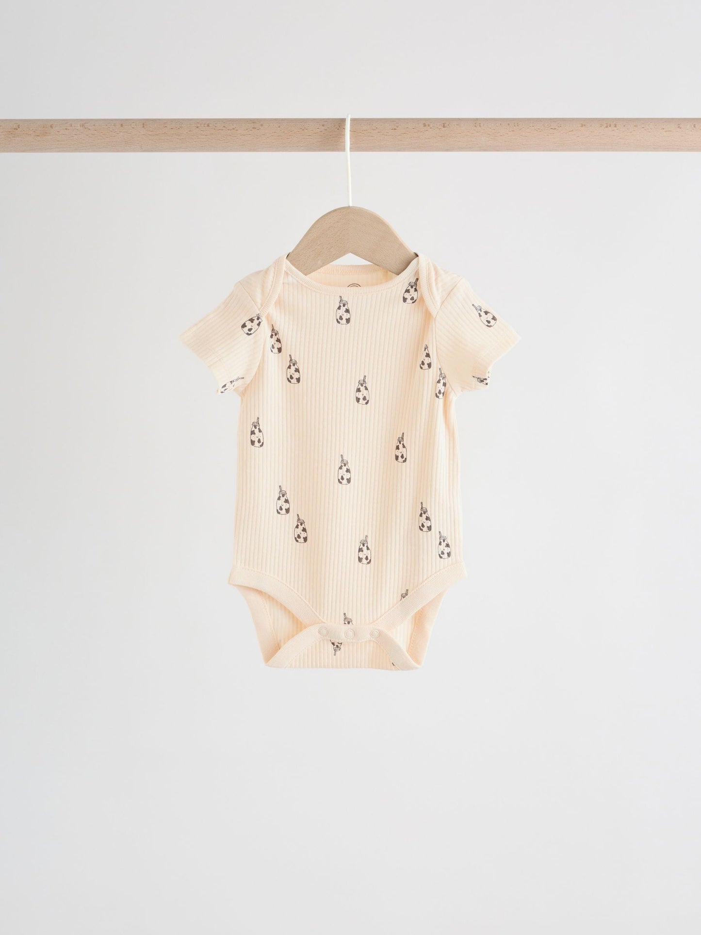 Neutral Short Sleeve Baby Bodysuits 5 Pack image 5