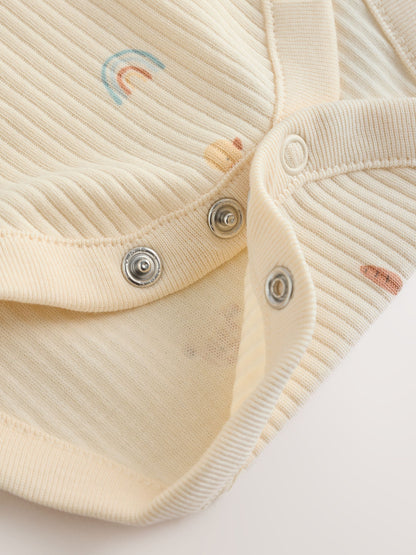 Ecru My First Easter Long Sleeve Baby Bodysuit image 6