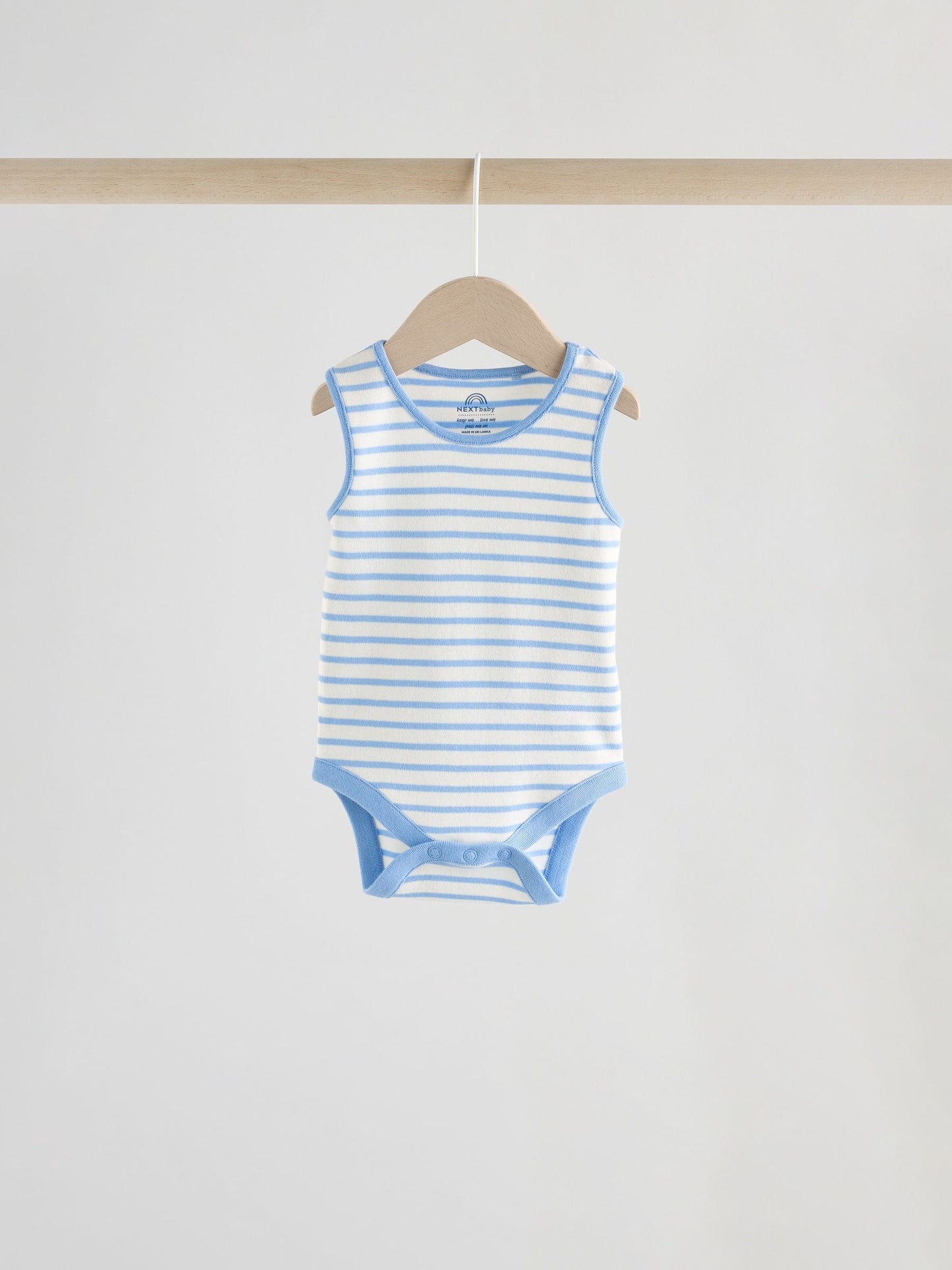 Bright Stripe Vest Baby Bodysuits 5 Pack image 6