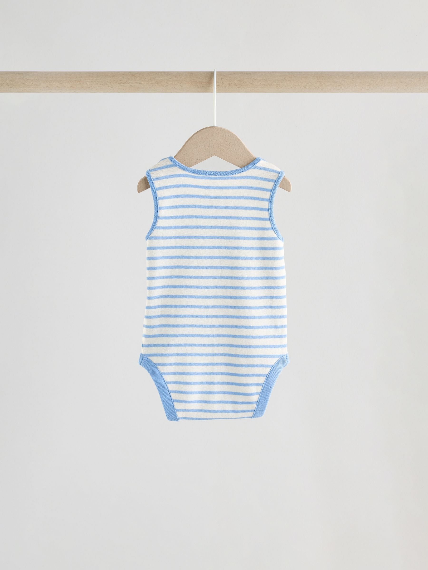 Bright Stripe Vest Baby Bodysuits 5 Pack image 7