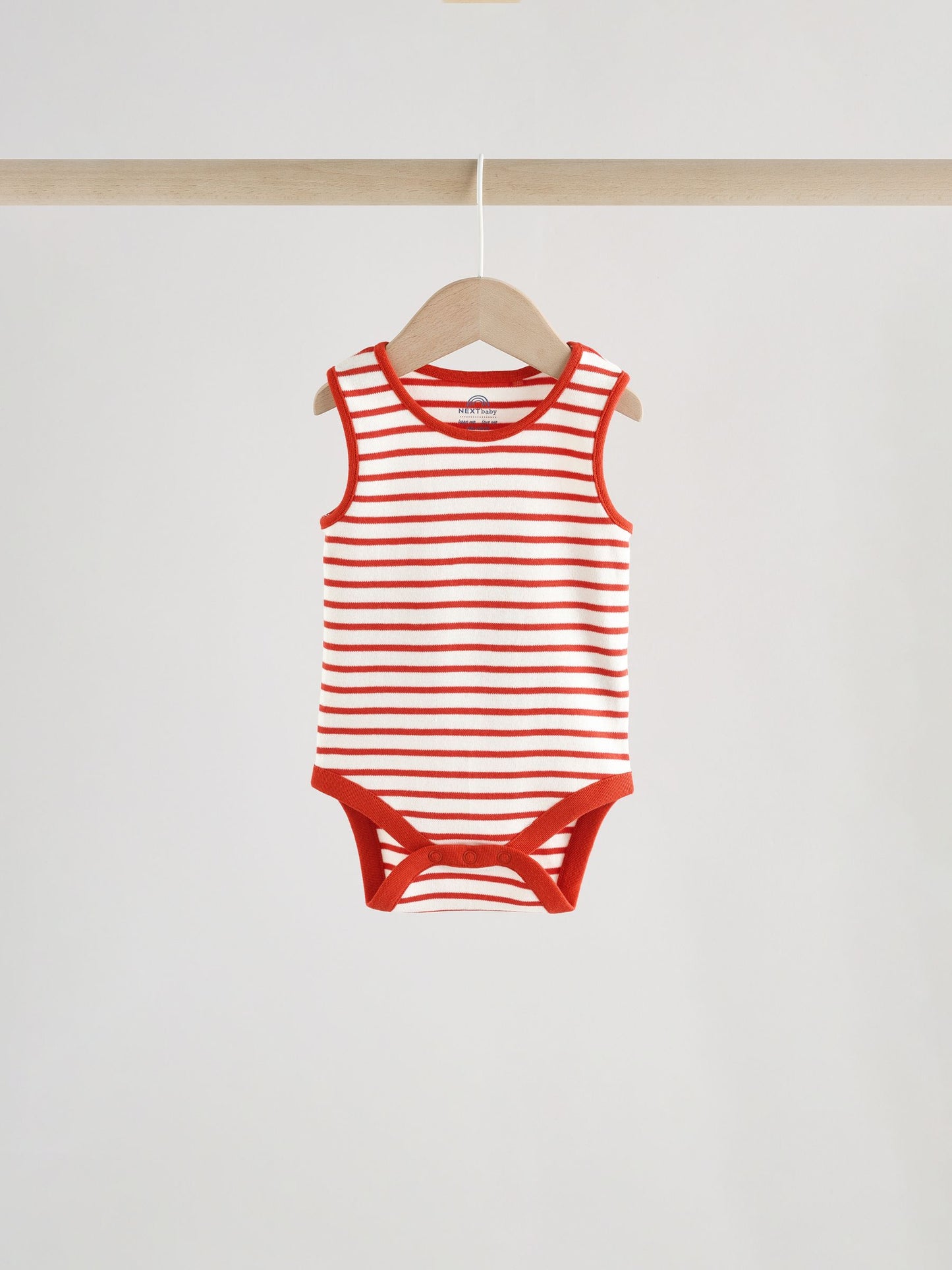 Bright Stripe Vest Baby Bodysuits 5 Pack image 8