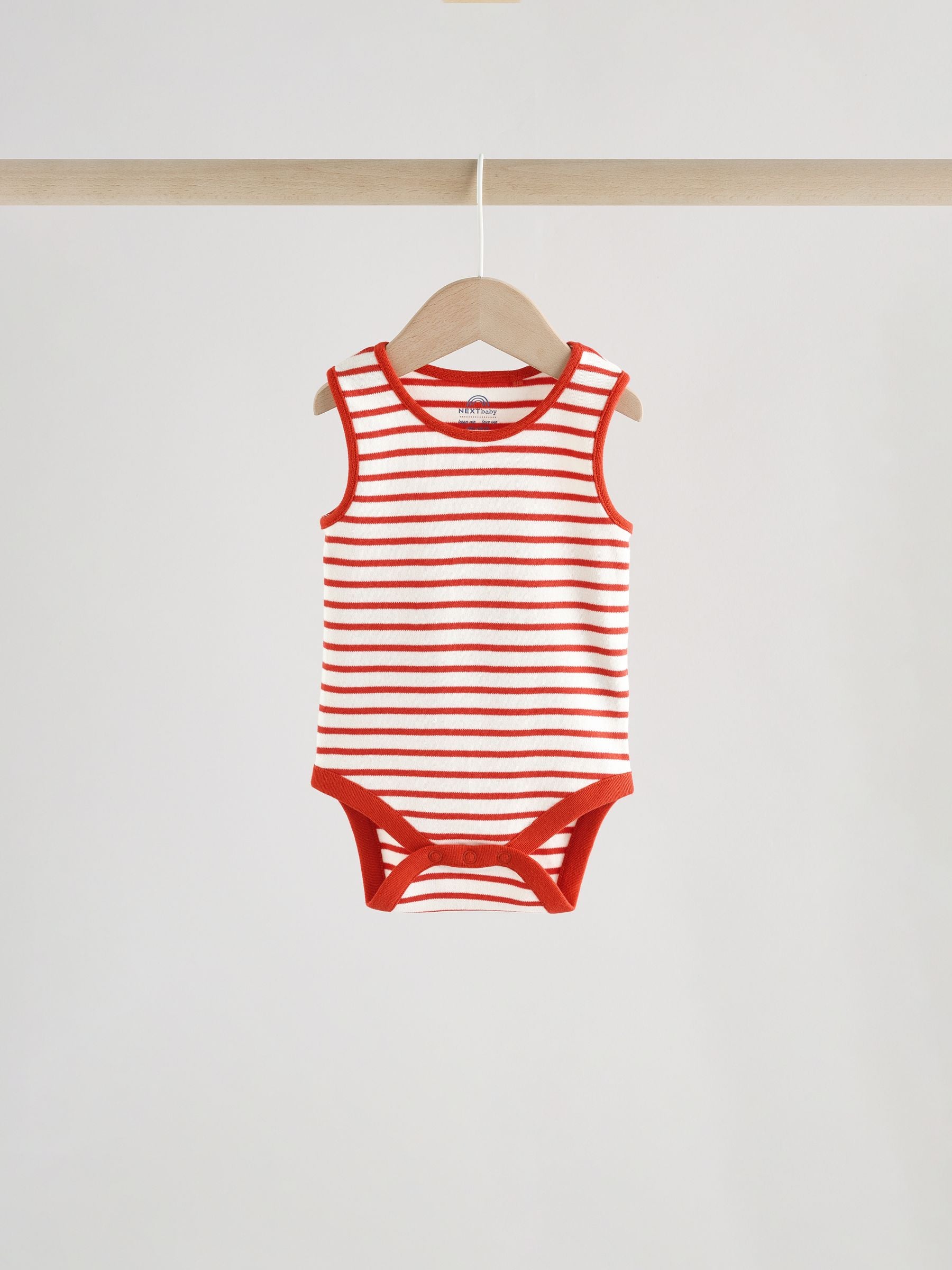 Bright Stripe Vest Baby Bodysuits 5 Pack image 8