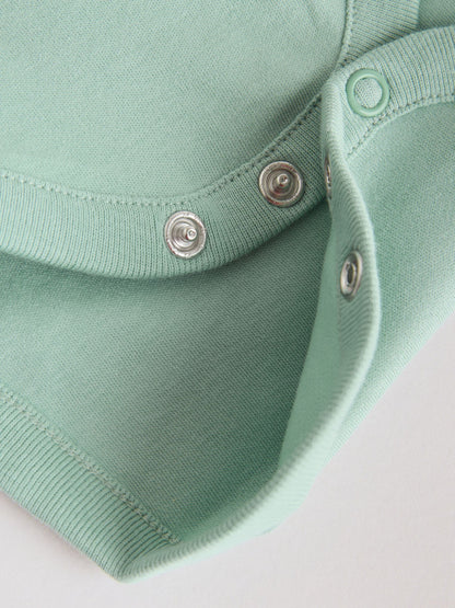 Green Short Sleeve Baby Bodysuits 5 Pack image 5