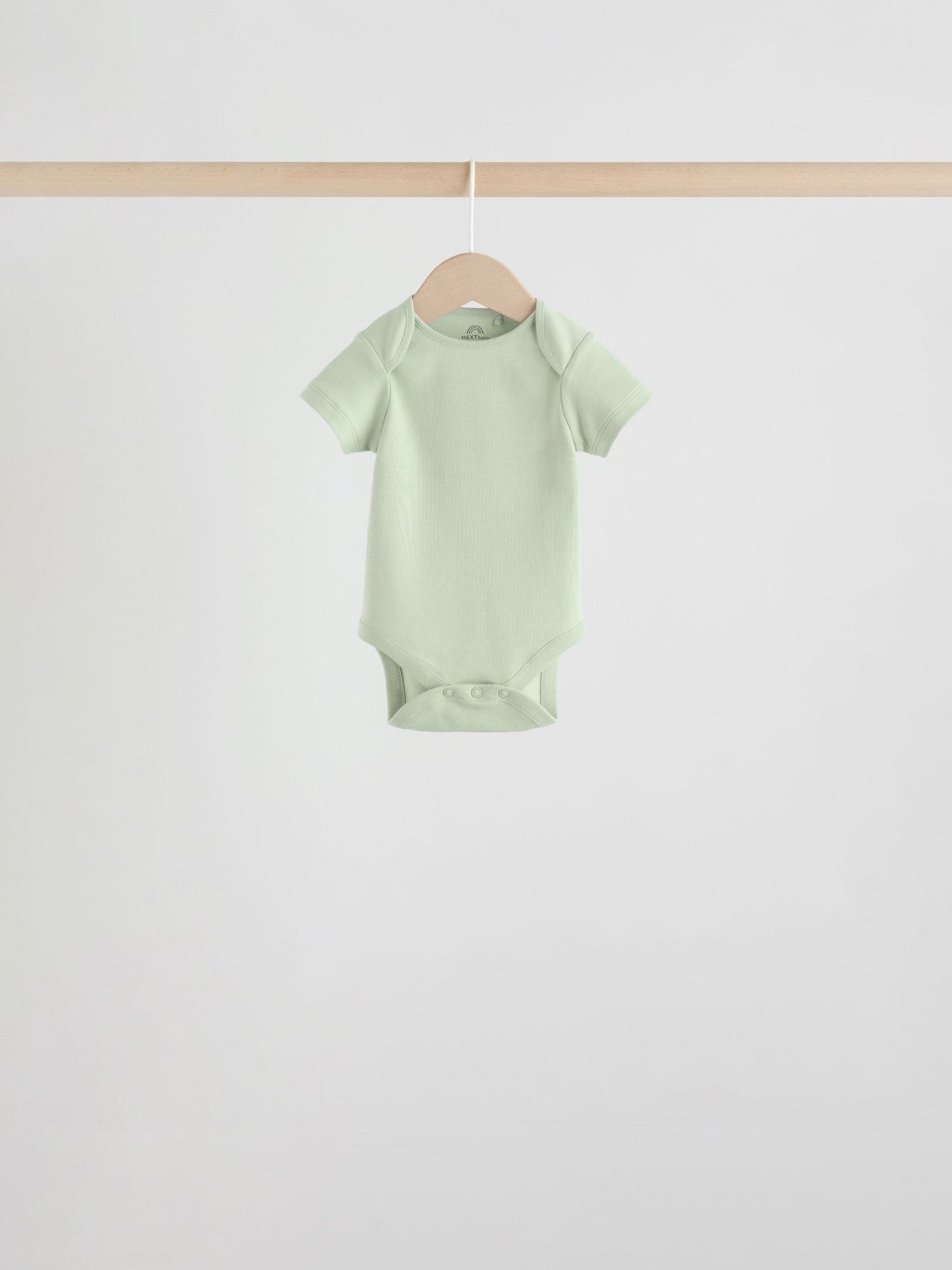 Green Short Sleeve Baby Bodysuits 5 Pack image 6