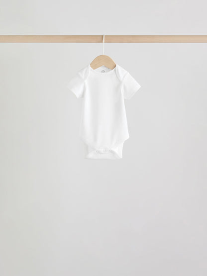 Green Short Sleeve Baby Bodysuits 5 Pack image 8