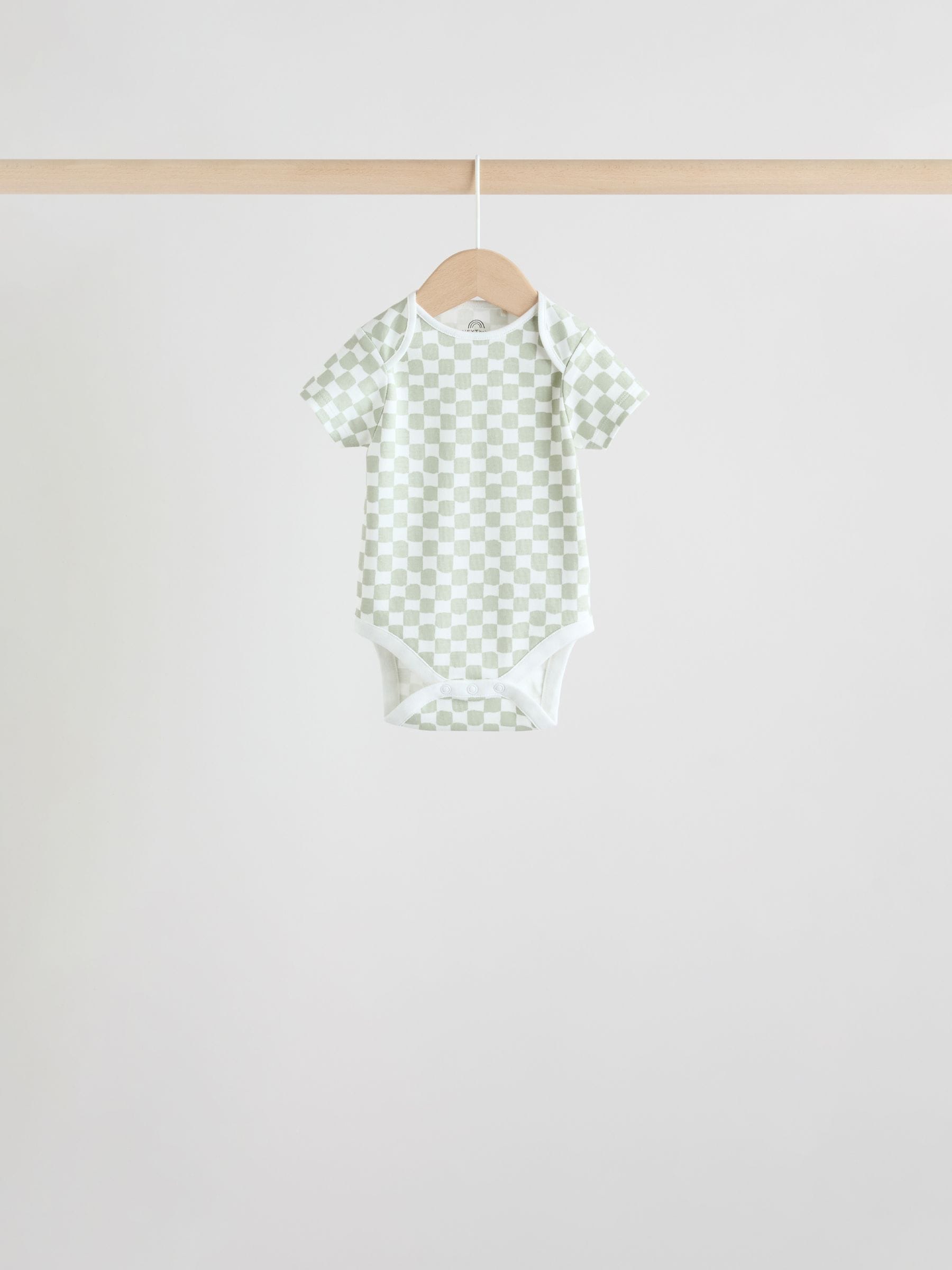 Green Short Sleeve Baby Bodysuits 5 Pack image 9
