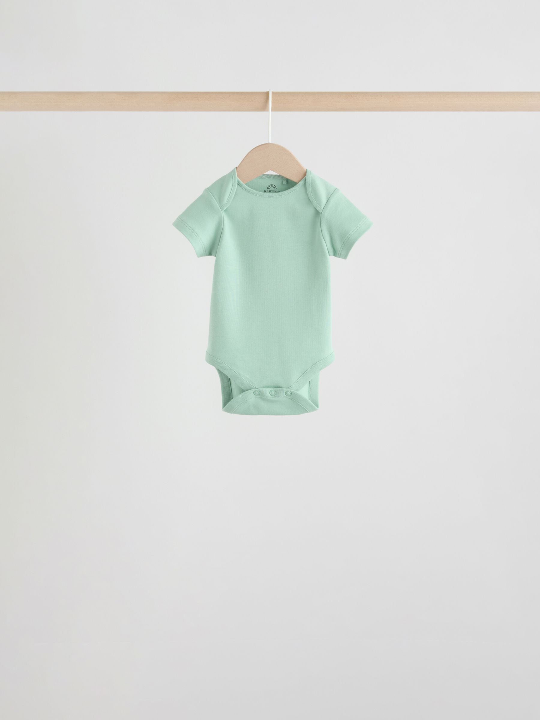 Green Short Sleeve Baby Bodysuits 5 Pack image 10