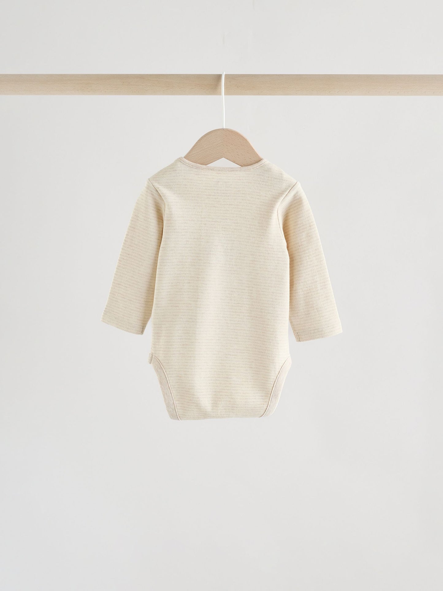 Neutral Hamish Long Sleeve Baby Bodysuits 3 Pack image 6