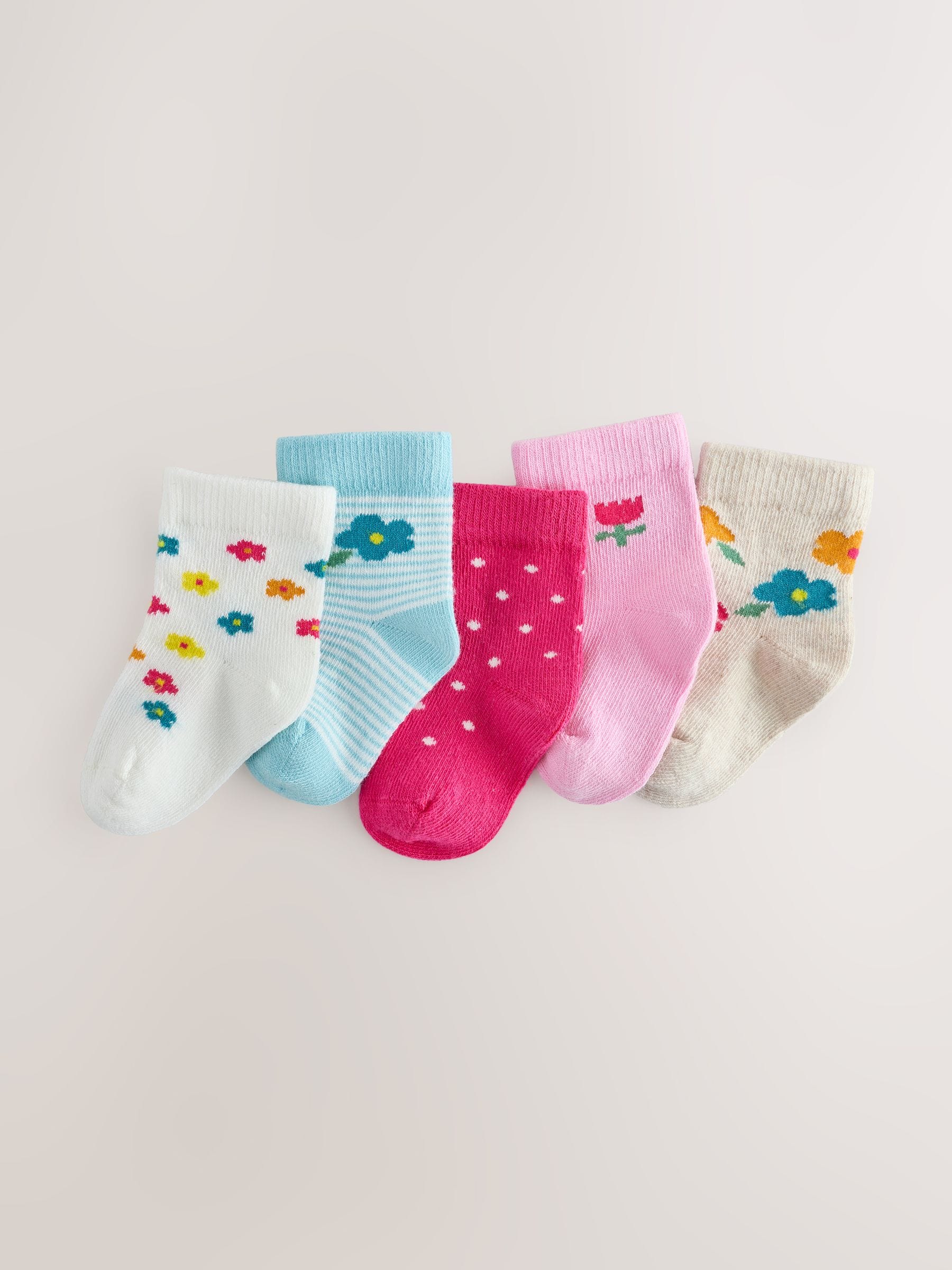 Multi Baby Socks 5 Pack image 1